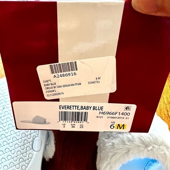 NWT Circus by Sam Edelman Everette slides baby blue women size 6 - Picture 8 of 9